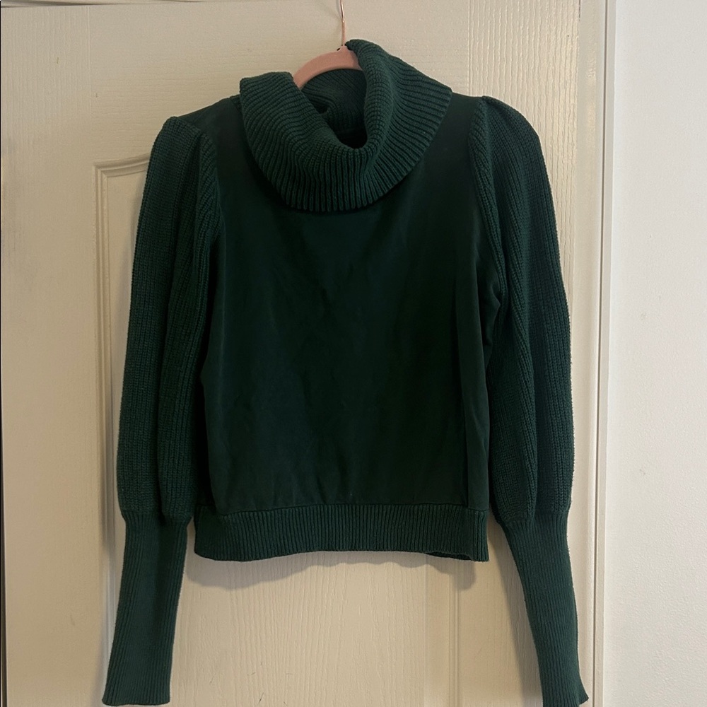 Dolan Deep Green Cowl Neck Sweater